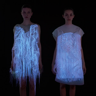 Illustration for article titled These gaze-activated dresses are the coolest thing you'll see all day